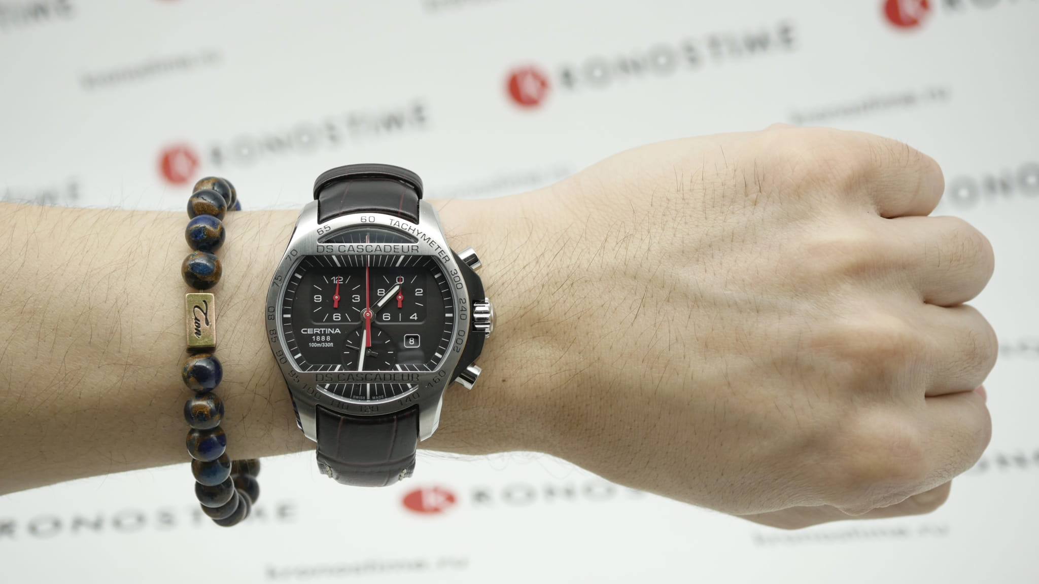 Certina Certina DS Cascadeur C003.617.26.050.00  — детали корпуса и кожаный